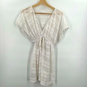 Swim cover Cover-Up lace white Woman extra small/ girls large